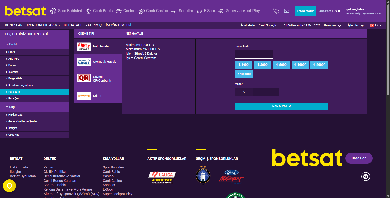 Betsat Freebet
